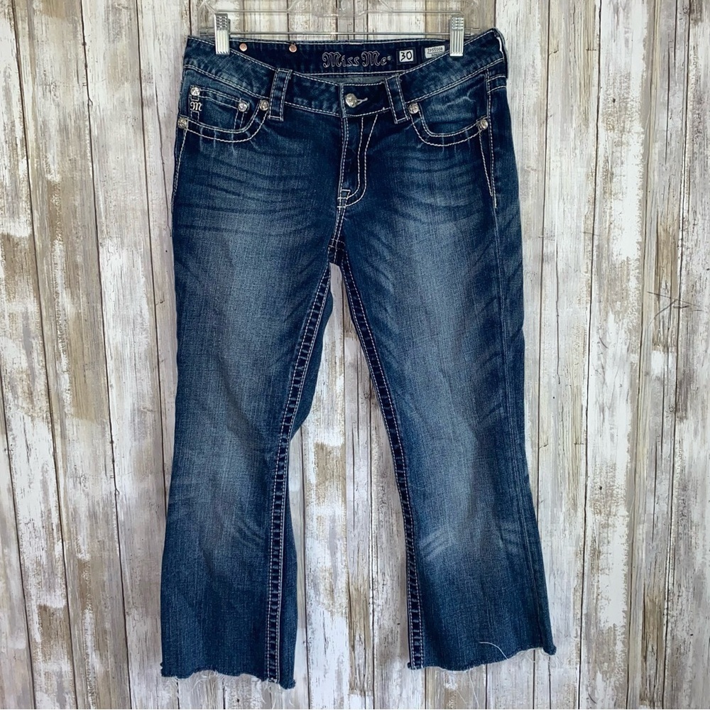 Miss Me Boot Fray Cutoff Jeans
